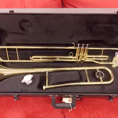 Stagg WS-TB285 Bb Student Valve Trombone with Case  - Brass image 1