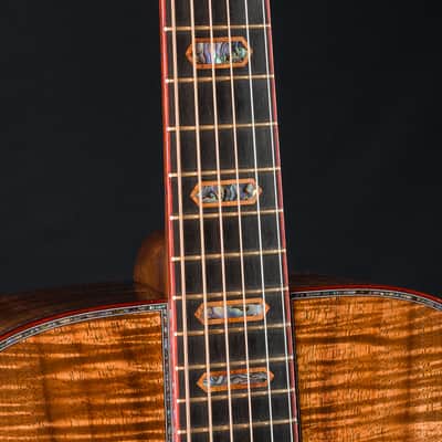 Huss and Dalton D-45 Premium Figured Koa with Paua Pearl Custom NEW image 11