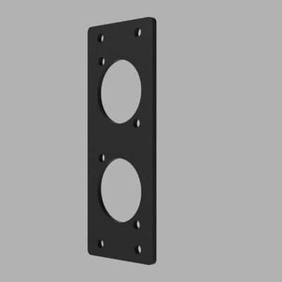 7 HP D Shape Cut-out for 2U Eurorack image 3
