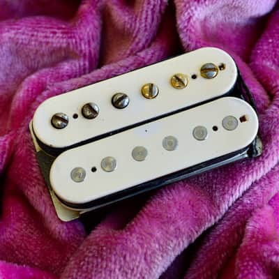 Vintage 1959 Gibson Double White PAF Humbucker Pickup 8.64k Holy Grail Burst Tone 1960 Les Paul Standard image 1