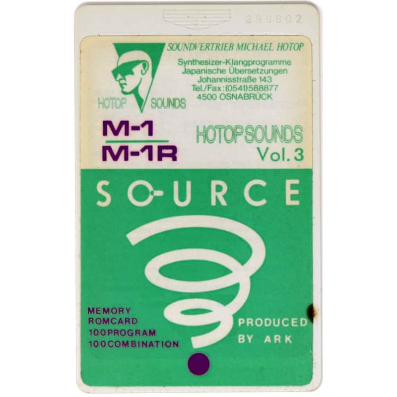 Korg M1 Ark Source Hotop Sounds Vol.3 ROM Card Korg M1 & M1R M1-R Michael Hotop image 1