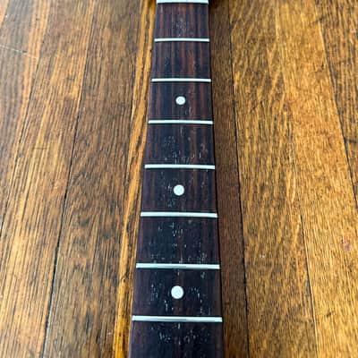 Strat Neck Big Head Replacement Part for Stratocaster Rosewoid 70s Style Headstock, 21 frets, Loaded with Nut String Trees, 10mm tuners, Vintage Style St Fretboard image 4
