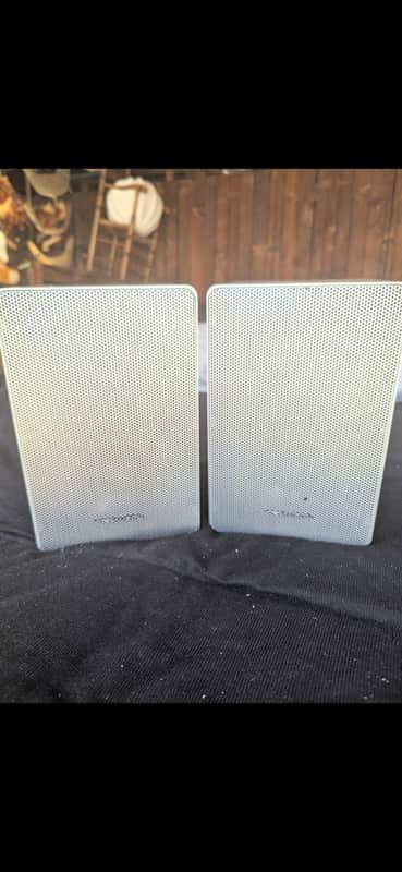 Vintage Realistic Minimus 12 Speakers - Rare 1984 Metal Cabinet Monitors Minimus-12 1984 - Silver image 1