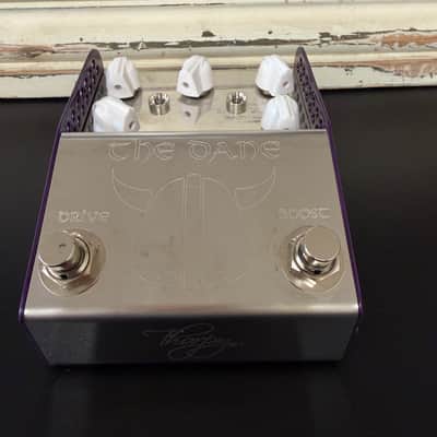 ThorpyFX The Dane Peter Honore Signature Overdrive / Boost 2010s - Silver / Purple image 2