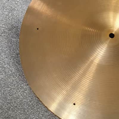 Vintage 1960s & 1970s Avedis Zildjian Cymbal Set (14" Hats, 18", 19", 20") + Protection Racket Bag image 6