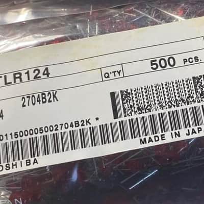 TR-808 10pcs Toshiba TLR124 Vintage Leds   // used in Many Roland Devices ,  ( LOW BRIGHT  LEDS)