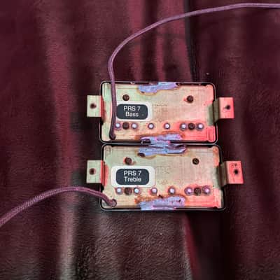 PRS # 7 Treble & Bass Pickup Set w/ Original Nickel Covers image 4