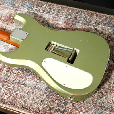 Fiam Mirari 2024 - Aged Pinecrest Green by past Ronin luthier Izzy Lugo. New machined Teacup F-knobs / Vega Trem. NEW, (Authorized Dealer) image 8