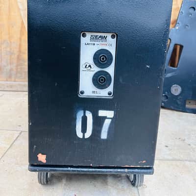 EAW LA118 18" Subwoofers – PAIR - with 2 Dollies - Tested & Working #7 & 8 image 8