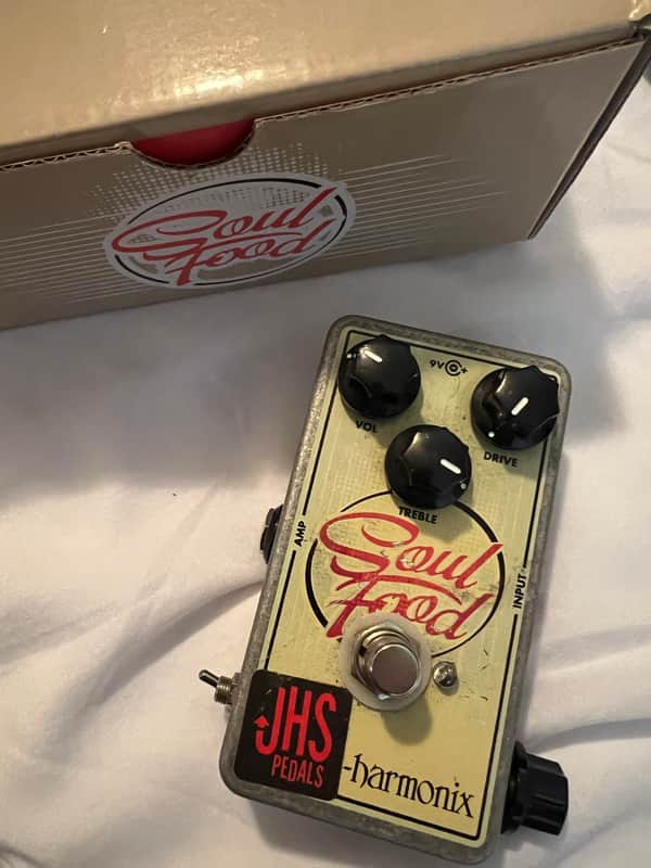 JHS Electro-Harmonix Soul Food with "Meat & 3" Mod 2014 - 2017 - Cream / Graphic