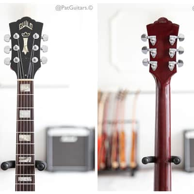 1974 Guild S-100 Bigsby in Cherry electric guitar image 3