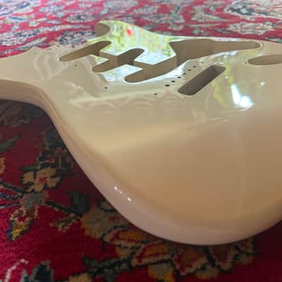 Fender Japan Strat 60's Classic RW Reissue - Body 2017 - Vintage White + Original Pickguard image 7