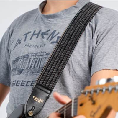 Couch LIMITED OUT OF PRODUCTION Static Age Linear VHF Vintage 1970's Velour Guitar Strap image 3