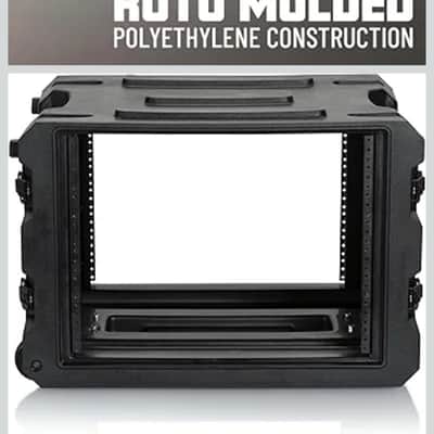 Gator Pro Series 19" Depth 8U Rolling Rack Case with Recessed Wheels, Black 2026 - Black image 4