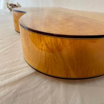 K Yairi KY CYTM (2024) 6156. Masterworks. Classical Parlour, Flamed Maple, Handmade in Japan.Dominic Miller's favourite guitar. image 15