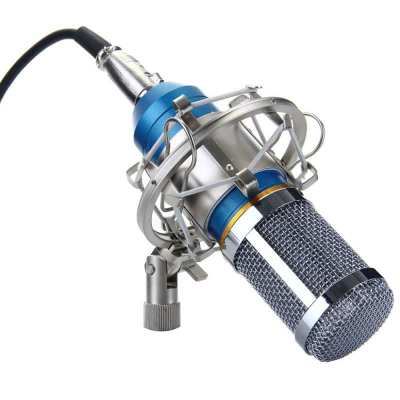 Excelvan BM-800 Condenser Microphone Sound Recording Dynamic + Mic Shock Mount, image 1