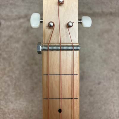 Cigar Box Fretless Electric Guitar image 7