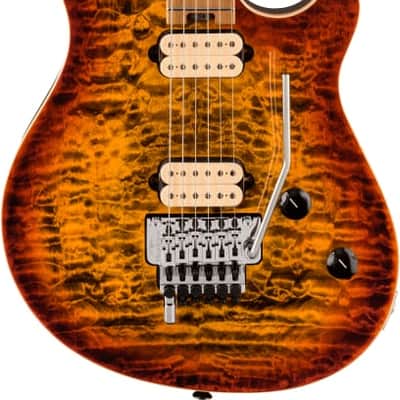 EVH Wolfgang Special Electric Guitar. QM Baked Maple Fingerboard, Tiger Eye Glow image 2
