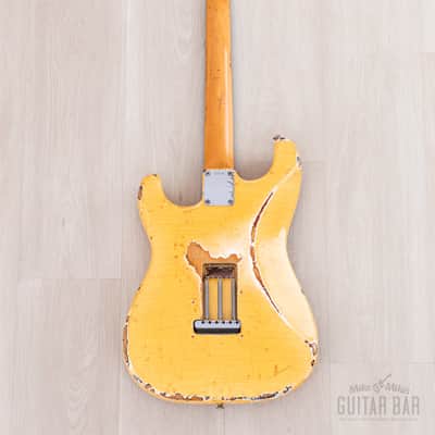 1960 Fender Stratocaster Partscaster w/ Olympic White Heavy Relic Body, Don Mare Super Sports Pickups, Case image 3