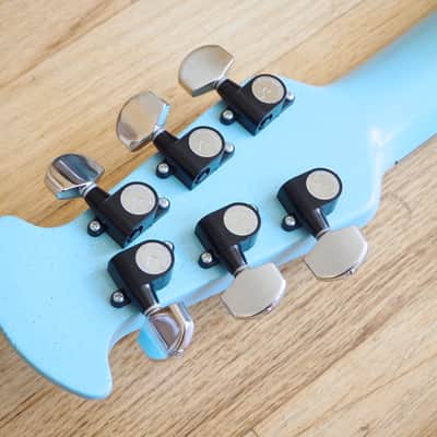 1973 Ovation Breadwinner Vintage Solidbody Electric Guitar USA Made Blue w/ Original Hardshell Case image 5