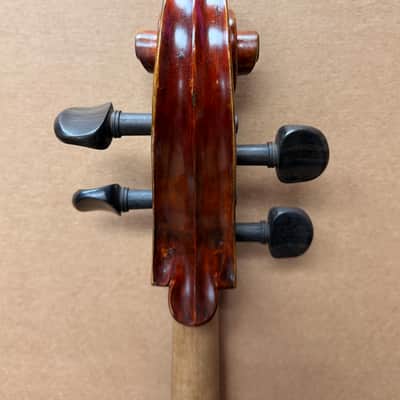 Gunter von Aue 4/4 Cello – German Made – Full Size – w/ Leather Case – Crack Repair Needed / Plays image 17