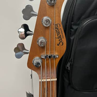 Sadowsky MetroExpress Vintage J/J 4 String Bass w/Morado Fingerboard - Silver Metallic image 3