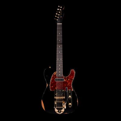 Pre Owned Fender Custom Shop Limited Edition Bow Tie Telecaster Custom Relic Black with OHSC image 2