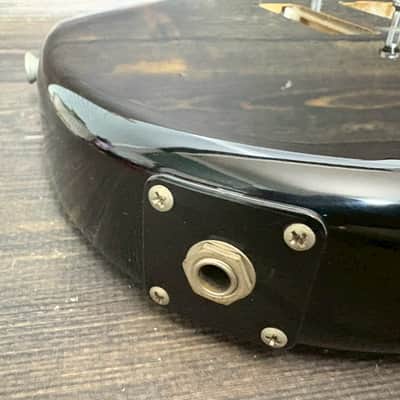 80s FERNANDES FST-85 HH Stratocaster Type Body Black Alder w/Plate Japan image 4