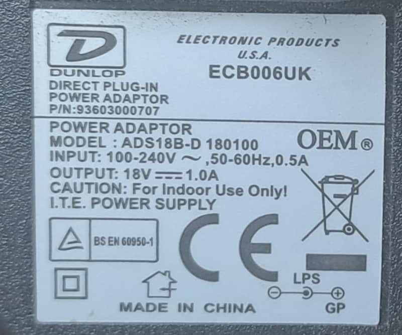 Dunlop ECB006UK 2000 - Black image 1