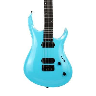 Balaguer Diablo Baritone 7-String Limited Select Series, Gloss Metallic Cerulean Blue image 7