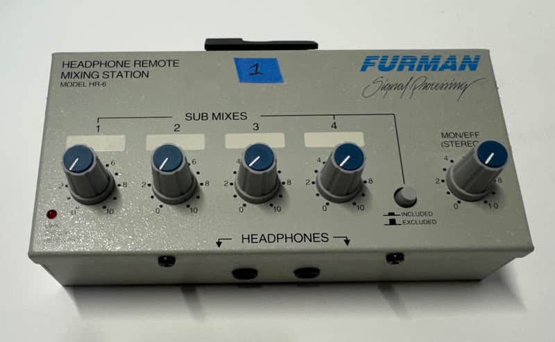 Furman HR-6 #1 Headphone Remote Mixing Station 2000s - White