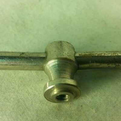 *Duplex Tube Lug Nickel Single-Point Center Snare Drum 2"Long Vintage US 10s-20s image 2