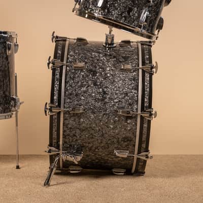 2018 Ludwig Legacy Mahogany Black Diamond Pearl Drum Set image 9