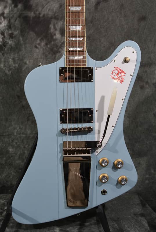 Epiphone Inspired by Gibson Custom 1963 Firebird V Frost Blue w/ FREE Same Day Shipping image 1