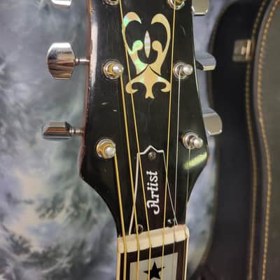 Video Demo Vintage 1977 Ibanez Model 2601 Artist Jumbo Dreadnought Pro Setup Soft Shell Case image 9