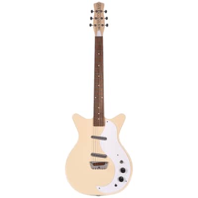 Danelectro STOCK 59-VINT CREAM Stock '59 Double Cutaway Shorthorn Shape 6-String Electric Guitar image 1