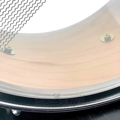 Canopus 'The Maple' 10ply Snare Drum 14x6.5 Black Olive Oil w/Die Cast Hoops image 4