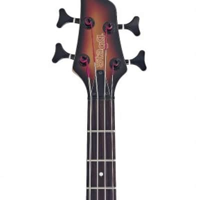 Stagg BC300-SB 4-string Standard "Fusion" Electric Bass Guitar, Sunburst image 3
