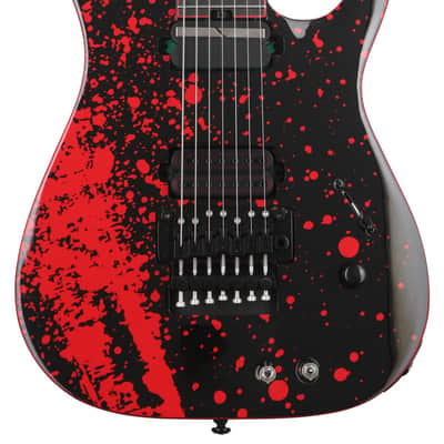 Schecter Sullivan King Banshee 7 FRS Electric Guitar - Obsidian Blood image 1