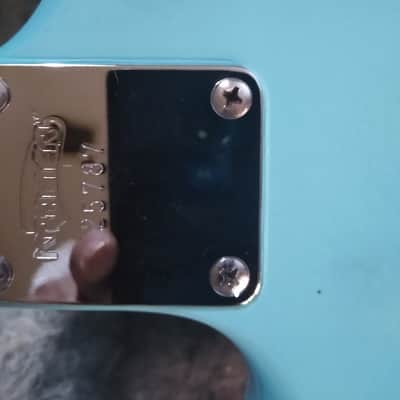Kramer Focus 80s Focus 1000 Banana Headstock 80s Egg Robin Blue image 5