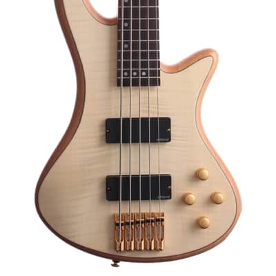 Schecter Stiletto Custom 5 String Bass Natural image 3