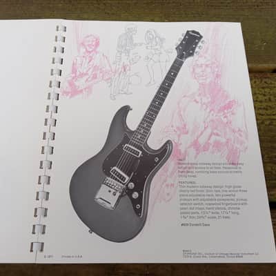Vintage 1971 Epiphone Guitar and Bass Catalog and Price List! Rare, Original Case Candy, Paperwork! image 10
