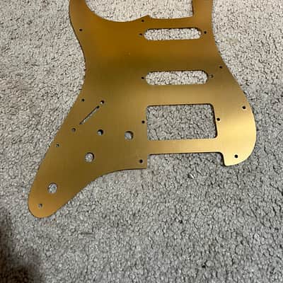 New Gold Brushed Anodized Aluminum SSH Stratocaster Electric Guitar Replacement Pickguard Strat Scratch Plate image 3