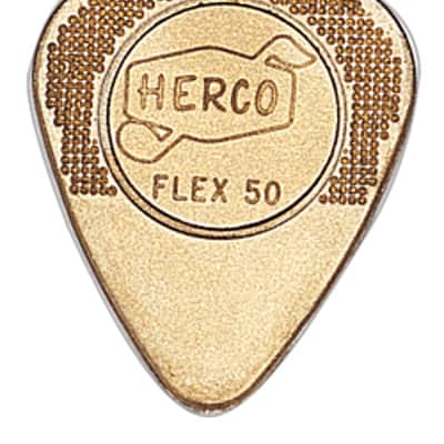 Dunlop HE210 Herco Flat Medium. Gold image 1