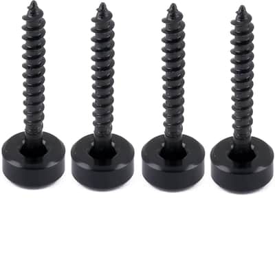 Guitar Neck Joint Bushings And Bolts Mounting Ferrules Metal With Mounting Screws For Electric Guitar Or Bass Guitar Black 4Pcs. image 3