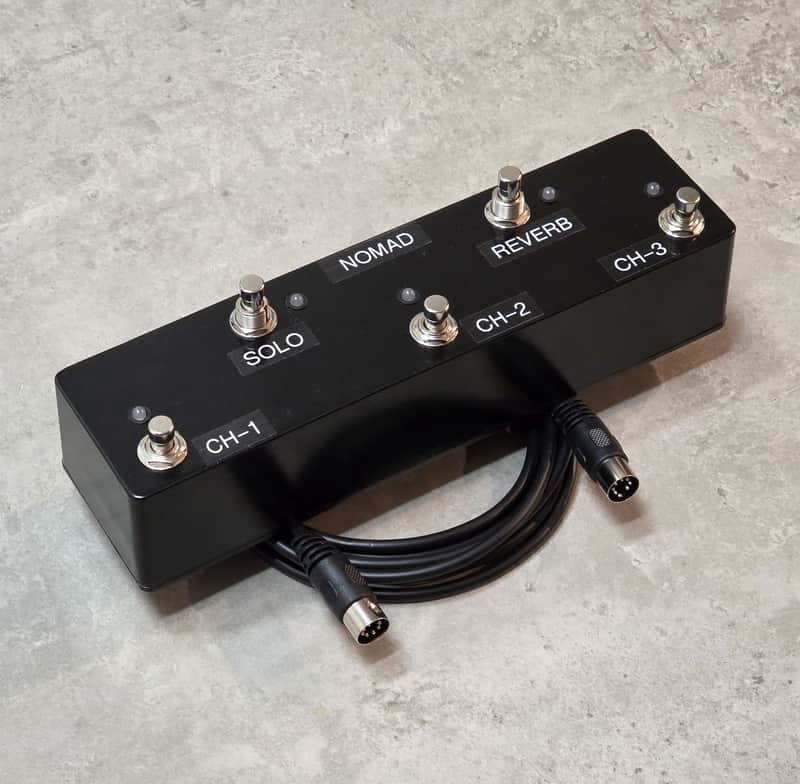 Custom Nomad 45 / 55 Footswitch for Mesa Boogie w/ 10-Foot cable (7-Pin DIN) image 1