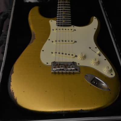 American Standard Fender Stratocaster Custom Relic Gold Sparkle image 19