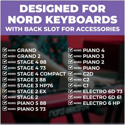 Liquid Stands Sheet Music Stand for Nord Keyboard - Fits All Nord Grand Stages 76/88, Electros C1/C2/C2D Piano Sheet Music Stand image 2