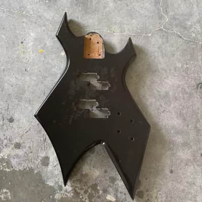Custom DIY Project Black 4 Warlock Style String Bass Body image 1