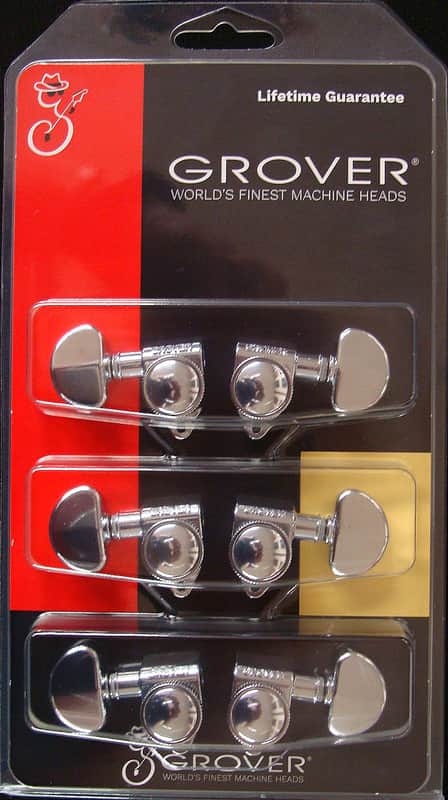 Grover 502C Roto-Grip Locking 3+3 Tuning Machines | Reverb